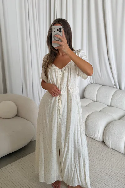 Worth Collective Honey Morning Maxi Dress in Sunday Floral - Nursing & Bump Friendly - Fits Oversized Purposefully