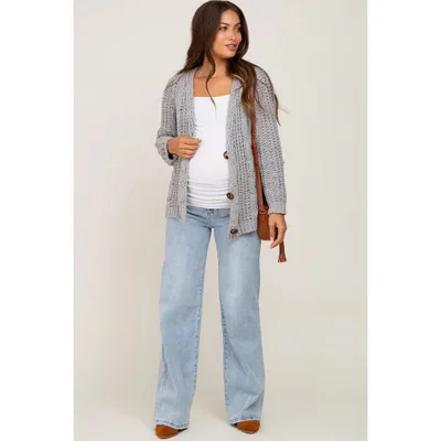 Target PinkBlush Light Blue Wide Leg Maternity Jeans Light Blue 27