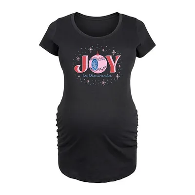 Kohl's Maternity Joy Vintage Ornament Graphic Tee