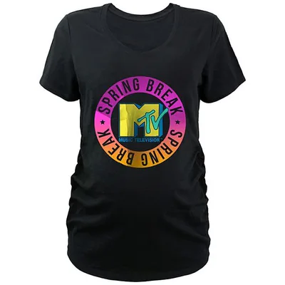 Kohl's Maternity MTV Spring Break Stamp V-Neck Graphic Tee