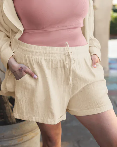 Kindred Bravely Reese Linen Short | Natural