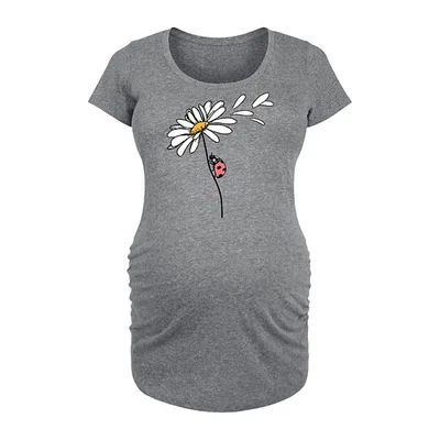 Kohl's Maternity Ladybug On Daisy Graphic Tee