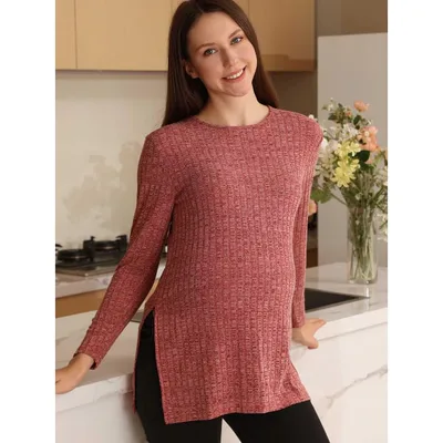 Target Coolmee Maternity Long Sleeve Shirts Crewneck Dressy Sweaters Winter Clothes Casual Outfits White S