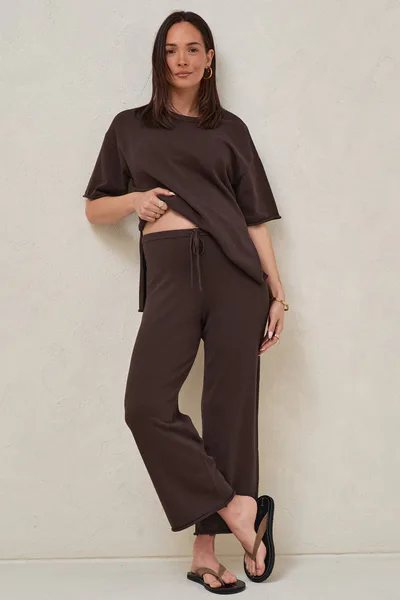 Bae the Label Cloud Nine Lounge Pant - Chocolate