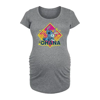 Kohl's Disney's Lilo & Stitch Maternity Ohana Graphic Tee