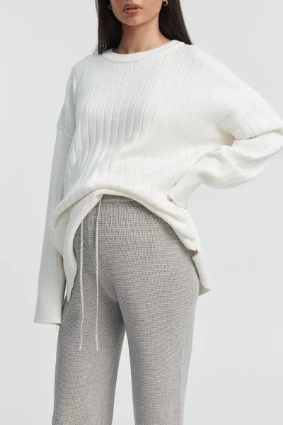 Legoe Heritage Crochet Knit Pant (Grey Marle) - FINAL SALE