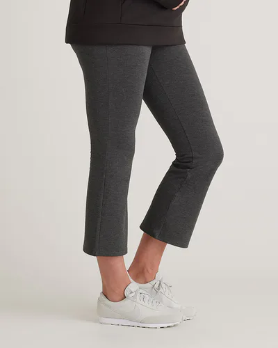 Quince Bamboo Jersey Maternity Crop Flare Pant