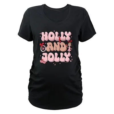 Kohl's Maternity Dr. Seuss Grinch Cindy-Lou Who Holly And Jolly Graphic Tee