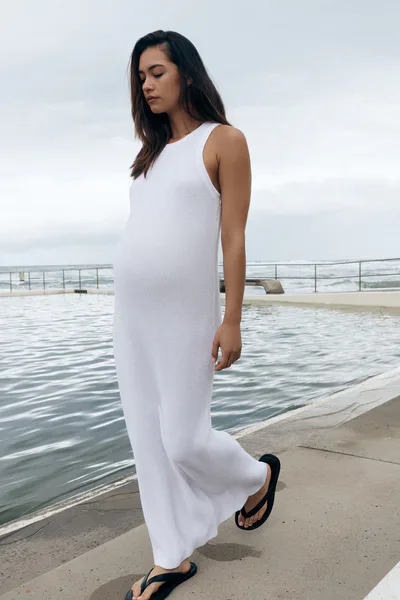 Legoe Heritage Sleeveless Crochet Maxi Dress