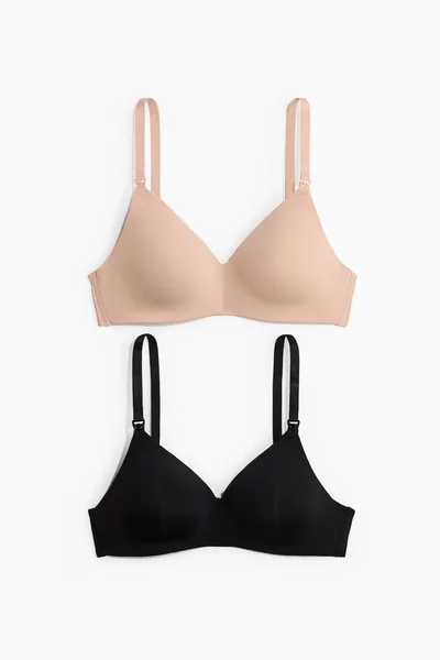 H&M MAMA 2-pack Padded Soft-cup Nursing Bras