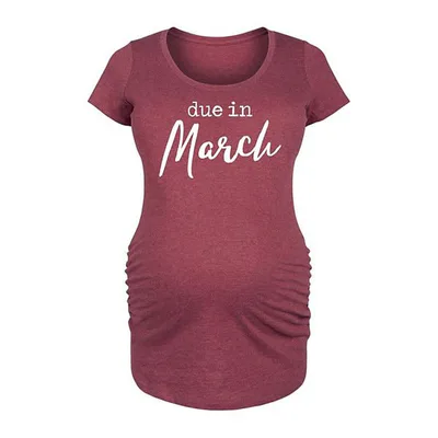 Kohl's Maternity Due In March Graphic Tee