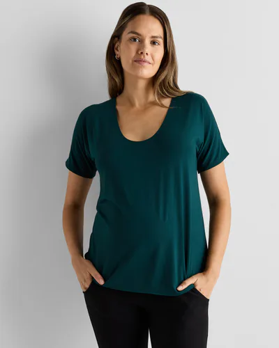 Quince Bamboo Jersey Maternity Dolman Sleeve Tee (2-pack)