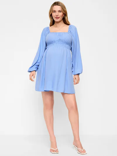 Old Navy Maternity Long-Sleeve Fit & Flare Dress
