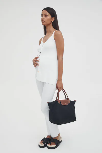 Legoe Heritage Celeste Knit Pant (White) - FINAL SALE