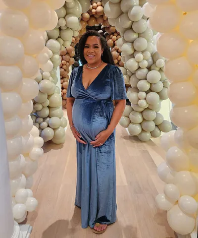 Bump City The Ellie Velvet Maxi