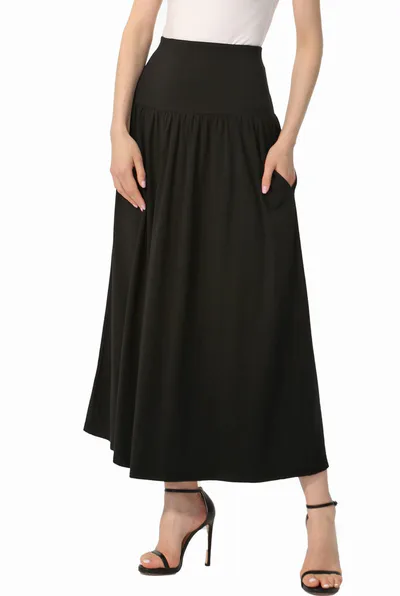 Kimi + Kai Kimi + Kai Women Tiered Maxi Skirt
