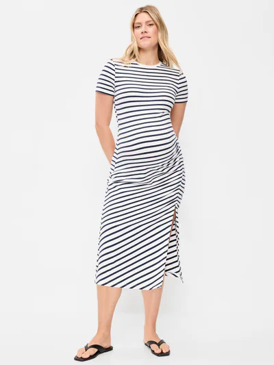 Old Navy Maternity Short-Sleeve Ruched Dress