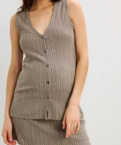 Bump City HATCH: The Esme Tank (Black + Cream)