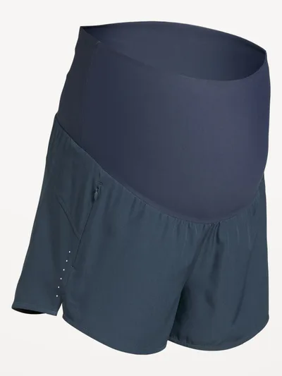 Old Navy Maternity Rollover-Waist StretchTech Run Shorts -- 3-inch inseam