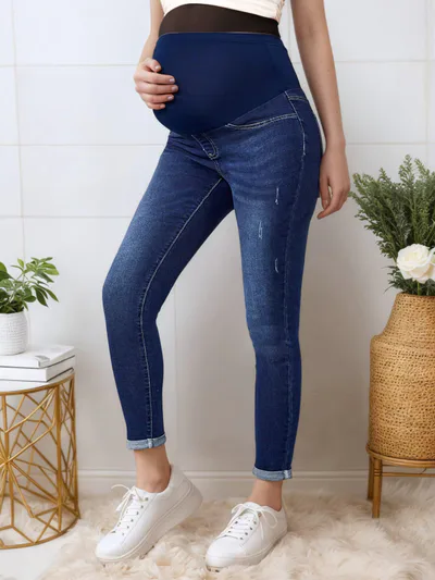 Aura Maternity The Everyday Jeans — Over-Bump Maternity Jeans