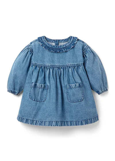 HATCH The Drapey Denim Dress