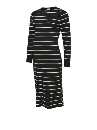 For The Creators Marie Longsleeve Stripe Knitted Midi Dress