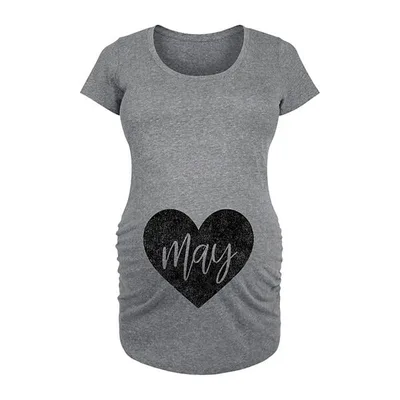 Kohl's Maternity Heart May Graphic Tee