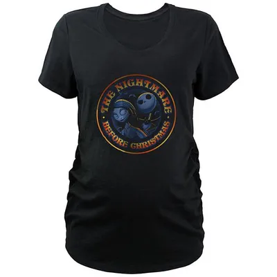 Kohl's Disney's The Nightmare Before Christmas Jack And Sally Stamp Maternity Graphic Tee