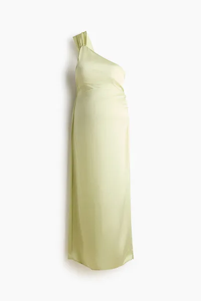H&M MAMA One-Shoulder Viscose Dress