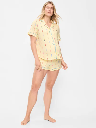 Old Navy Maternity Classic Pajama Short Set