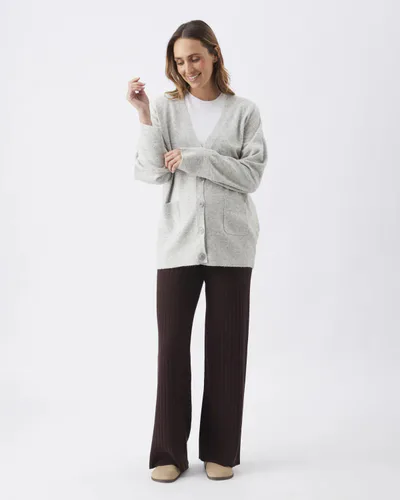 Ripe Maternity Chelsea V-Neck Cardigan  Silver Marle
