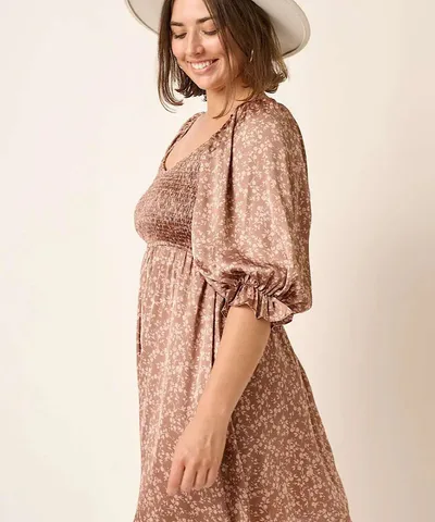 Bump City Plus: The Audrey Dress (Mocha)