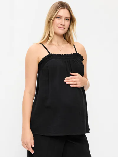 Old Navy Maternity Crinkle Gauze Tank Top