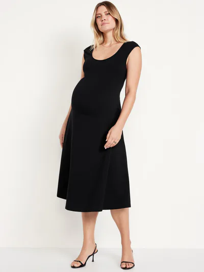 Old Navy Maternity Fit & Flare Midi Dress