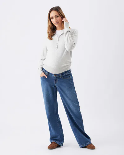 Ripe Maternity Billie Elastic Waist Jean Dark Wash