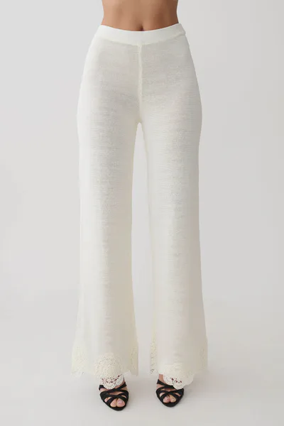 MESHKI Salley Crochet Pants