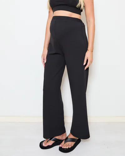 Soon Maternity Pull-On Wide Leg Pants(Cropped)