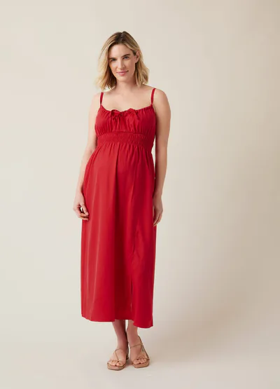 Ingrid & Isabel The Amalfi Maternity Midi Strappy Dress