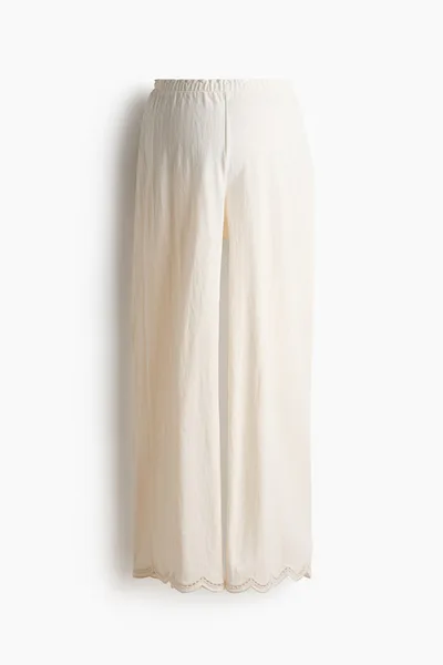 H&M MAMA Scalloped Pull-On Pants