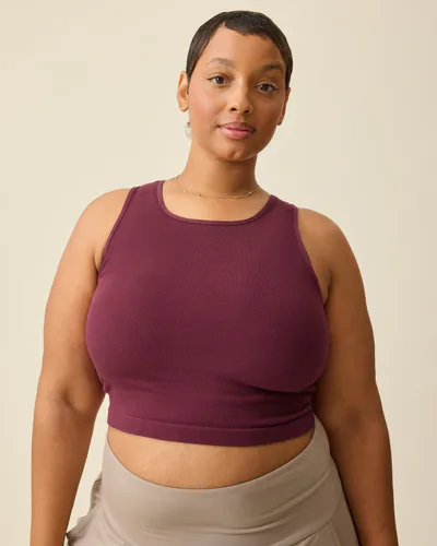 Kindred Bravely Sublime® Bamboo Maternity & Nursing Longline Bra Top | Deep Burgundy