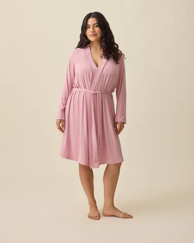 Kindred Bravely Clea Bamboo Robe | Light Mauve