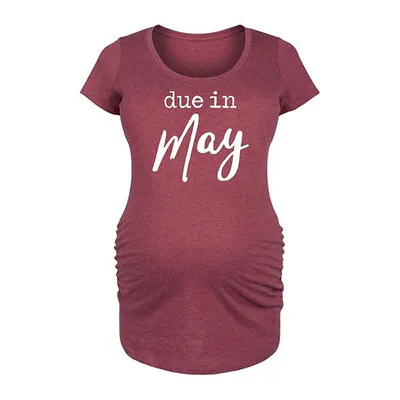 Kohl's Maternity Due In May Graphic Tee