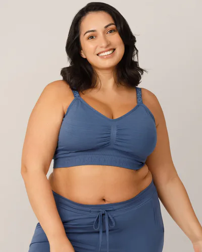 Kindred Bravely Sublime® Hands-Free Pumping & Nursing Bra | Slate Blue