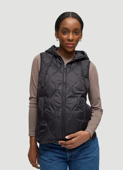 Ingrid & Isabel The Quilted Layer Grow With You Side Zip Maternity Vest