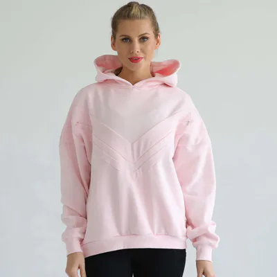 Milk & Baby Isabella Ultra Soft Oversized Nursing & Pregnancy Hoodie | Pedal Blush