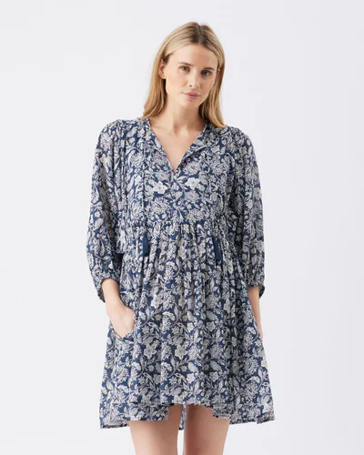 Ripe Maternity Cali Nursing Dress  Ink / White