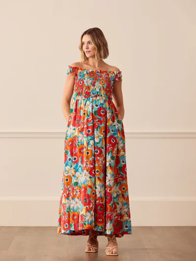 For The Creators Blossom Tulips Bardot Dress