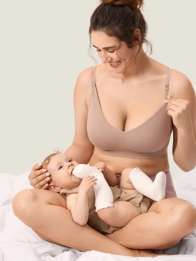 Momanda Seamless Soft Knit Nursing Bra