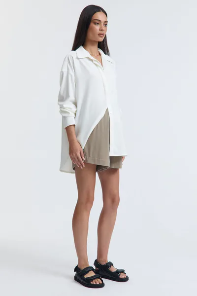 Legoe Heritage Wool Blend Relaxed Short (Mocha) - FINAL SALE