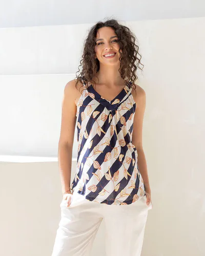 Angel Maternity Stripe Maternity V neckline Summer Top